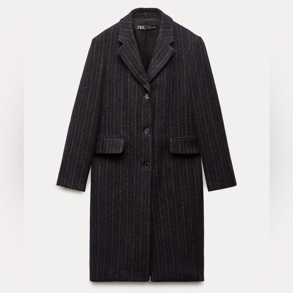 Zara Manteco Wool Long Coat - Picture 1 of 3